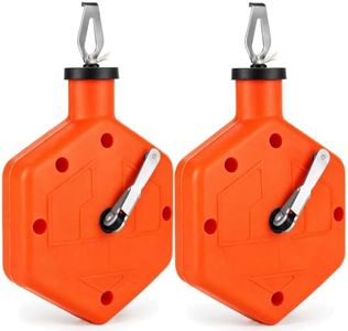 Brinava 2 Pcs Chalk Line Reel 100 Feet Chalk Line Tool Chalk Box | ﻿ Sturdy Octagonal Plastic Housing, Long Retractable String, Ideal for Indoor & Outdoor Building Layout Work.