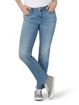 Lee Women's Regular Fit Straight Leg Jean, Anchor (Blue), 14 Petite