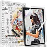 BELLEMOND - 1 SET - Japanese Paper Screen Protector Compatible with iPad Pro 11" (2022/21/20/18) - Anti-Glare, Matte PET Paper, Optimized Film for Drawing, Writing, and Note-taking - WIPD11PL10