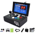 KANBUN Classic Arcade Game Console with 8200 Games, Pandora 10.1 Mini Retro Home Arcade Game Console Machine, Dual System, 128GB and Built-in Speakers, Support for Various Game Emulators