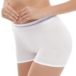 CARER BEAUTY Maternity Knickers, 5 Pcs Postpartum Pants High Waist Underwear Pregnancy Seamless Soft Breathable for Maternity/C-Section Recovery/Incontinence White (S/M)