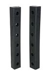 Vestil DBE-30-2 Rubber Hardened Molded Bumper, Rectangular, Vertical Mount, 30" Length, 4-1/2" Width, 3" Depth (Pack of 2)