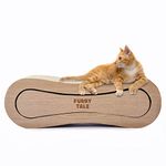 Furrytale 2 in 1 Large Cat Scratcher Pad - Corrugated Cardboard Ultimate Infinity Cat Scratching Board, Reversible Cat Lounge Scratcher for Indoor Cats