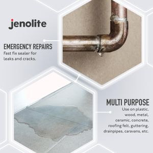 JENOLITE Clear Stop Leak Sealer Spray 400ml – Waterproof Gutter & Roof Sealant