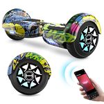 Hoverboards for Kids, 6.5" Hoverboard with Bluetooth Speaker, Flash LED Lights, iHoverboard H4 Self Balancing Hoverboard, Gift for Boys and Girls