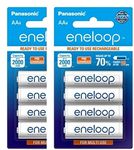 Panasonic Energy India Co Ltd Bk-3Mcce/8Bn Eneloop(Up To 2000 Mah) Aa Ni-Mh Pre-Charged Rechargeable Batteries, 8-Battery Pack