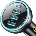 USB C Car Charger, Rocoren 55W 4-Po