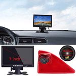 7'' Inch TFT LCD Auto Monitor + 1280x720 Pixel 1000 TV Lines Parking Camera, HD Night Vision Rear View Backup Camera for Opel Vauxhall Movano ab 2010/Renault Master ab 2010/Nissan NV400 ab 2010