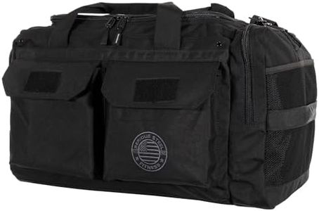 Serious Steel Fitness Gym Bag | 1000D Nylon Duffel Bag | Heavy Duty, Black, Duffel Bag (Mid Bud), Duffel Bag (Mid Bud)