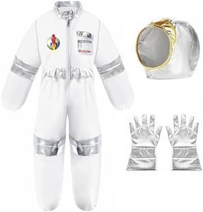 Astronaut Costume for Kids Role Play Astronaut Outfit With Realistic Accessories Space Pilot Costume Halloween Dress Up