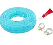 RAISCO Flexible Long Garden Water Pipe/PVC Pipe/Water House Pipe | Car Washing, Floor Cleaning & Pet Bathing/Garden Outdoors Pipes with Hose Connector -30 Meter Skyblue