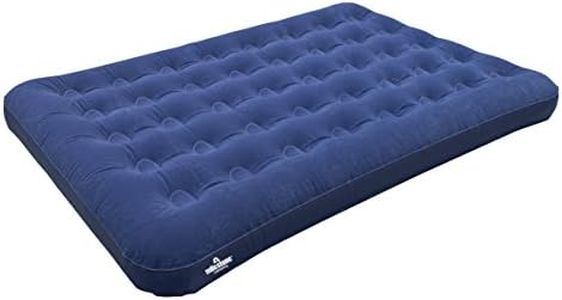 Milestone Camping 88010 Flocked Double Airbed/Easy Inflate & Deflate/Weatherproof/Great For Camping, Festivals, Sleepovers & Family Gatherings