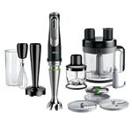 Braun MultiQuick 9 Immersion Hand Blender with Imode Technology - MQ9199XL - Includes Beaker, Whisk, Masher, 1.5-Cup Chopper,8-cup Food Processor, Black