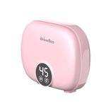 Briwellna Streamline Electric Water Heater 5.5KW, Tankless Mini Water Heater Point-of use with Digital Display, Under/Above Sink On-Demand Hot Water Heater 220V (Pink)