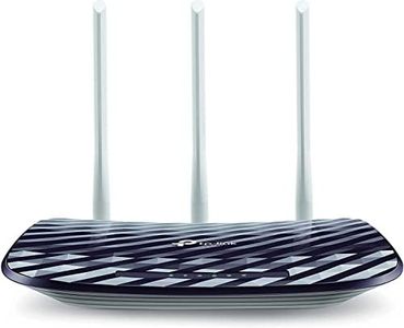 TP-Link AC750 Wireless Dual Band Router, 2.4GHz 300Mbps + 5GHz 433Mbps, 3 External Antennas (Archer C20) Black