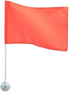 Seachoice Heavy-Duty Marine-Grade Nylon Orange Ski Flag w/ 24-in. Pole, 12 in. X 18 in.