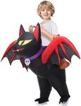 Spinosaurus Kids Inflatable Bat Costume for Halloween Riding on Animal Blow Up Costumes Inflatable Cosplay Costumes for Boys