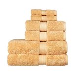 Christy Renaissance 6 Piece Towel Set | Chamomile Yellow | 100% Egyptian Cotton | Luxuriously Soft and Super Absorbent | 675 GSM | 2 Bath Towels 2 Hand Towels 2 Face Cloths