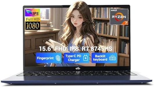 NIMO 15.6" IPS FHD Gaming-Laptop, 8 Cores AMD Ryzen 7 Pro 6850U 16GB LPDDR5 RAM 1TB SSD (Beat i7-1360P Up to 4.7GHz) AMD Radeon 680M GPU 100W Type-C Fingerprint Backlit Keyboard