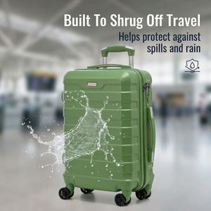 RMW Medium Hard Shell Suitcase – Ice Blue Luggage