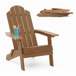 MXIMU Folding Adirondack Chair Weather Resistant Plastic Fire Pit Chairs Adorondic Plastic Outdoor Chairs for Firepit Area Seating Lifetime