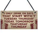 RED OCEAN Novelty Alcohol Plaque Drinking Man Cave Hanging Wall Sign Home Bar Pub Gifts BEER VODKA GIN CIDER Gifts