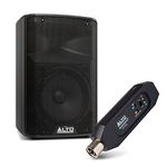 Alto Professional TX308 – 350W Active PA Speaker & Alto Professional Bluetooth Total 2 - XLR Equipped Rechargeable Bluetooth Receiver For Mixing Desk / Audio Mixer Setups and Active PA systems