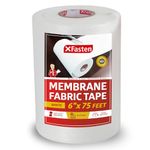 XFasten Fiberglass Waterproofing Anti-Fracture Membrane Fabric Tape, 6-Inch x 75-Foot, Water Barrier Mesh Tape for Shower Walls and Tiles