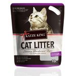 Foodie Puppies Katze King Exclusive Scoopable Cat Litter - 7Kg/10L,with Lavender Fragrance | Clean Non-Dust Clumping Type Exclusive Scoopable with Odour Control