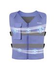 HENNCHEE Cooling Safety Vest for Men & Women, 12PCS Ice Packs, Body Cool Clothing for Hot Weather Outside Workers, Blue, One Size