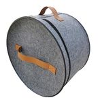 JEFEE Hat Storage Box Travel Hat Box Clothes Box for Women&Men Foldable Storage Box Grey