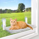 AMOSIJOY Cordless Cat Window Perch,