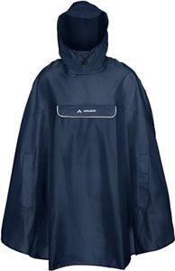 Vaude Valdipino Poncho de Pluie pour Le vélo Homme, Marine, FR : L (Taille Fabricant : L)