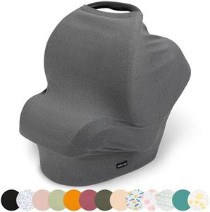 Simka Rose Car Seat Covers for Babies- Nursing Cover Breast feeding Essentials & Baby Necessities- Carseat Stroller Combos Infant Boys and Girls - Baby Registry Breastfeeding Must Haves First Time Mom