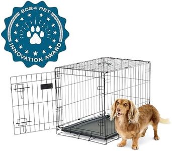 Carlson Pet Products Secure and Foldable Single Door Metal Dog Crate, Small, 24.0" L x 18.0" W x 19.0" H