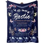 EOBIBIFUN Bestie Gifts for Women - Best Friend Blanket Gifts on Christmas Day Mother's Day- Best Friend Birthday Gifts Women - Friendship Flannel Throw Blanket Thinking of You Far Away Gifts