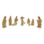 CARPENTA Christmas Crib Set/Nativity Crib Set Polymarble Statues Christmas Home Decor 464M2 (4 Inch 11 Pieces) Multicolor Height 9cm X Length 3cm