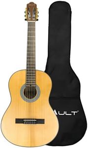 Vault CL-40 4/4 size Premium Solid Spruce-Top Classical Guitar with Gig-Bag - Natural