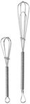 Chef Aid 2 Stainless Steel Mini Whisks, Silver