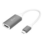 j5create USB Type-C to HDMI Adapter- 3840 x 2160 @ 60Hz | HDMI 1.4 4K @ 30 Hz to 4K @ 60 Hz | Adapter Compatible with MacBook, Chromebook, Tablet or PC