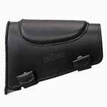 Tourbn Black Leather Rifle Shotgun Cheek Rest Pad Recoil Pad for Left and Right Handed Hunter