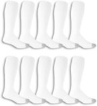 Fruit of the Loom mens Cushioned Durable Cotton Work Gear Socks With Moisture Wicking, White, 6-12 US