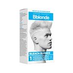 Jerome Russell Bblonde Bleach Blonde Kit No.1 - Bleach Blonde Hair Dye for Light to Dark Brown Hair Colour, Powder Bleach High Lift for 8-9 Shades Lighter Hair, Hair Dye Permanent for Men