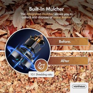 VonHaus 3000W Leaf Blower Vacuum – Powerful Garden Tool