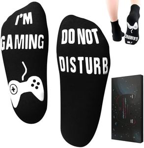 Nucinzua Do Not Disturb I'm Gaming Socks,Stocking Stuffers for Men,Teen Boys Gift Ideas,Christmas Gifts for Teens,Gamer Gifts for Men