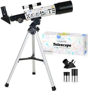 Kids Telescope for Astronomy Beginners – 50mm Portable Refractor Telescope with Tripod & Eyepieces, STEM Space Toy for Boys & Girls, Educational Gift for Kids Age 6–14