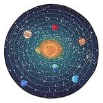 ANSNOW Drum Rug round 1Pc Drum Kit round Rug Pad round Area Rugs Solar System Decor Home Decoration Floor Carpet Soundproof Carpet Home Carpet Soundproofing Material Non- Soft on the Back