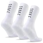 Souke Sports Cycling Crew Socks 3-Pack Bicycle Bike Socks Breathable Cushion Running For Men & Women One Size