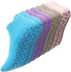 4 Pair Pilates Socks Yoga Socks wit