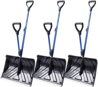 Snow Joe 3 Pack Shovelution Snow Shovel with 20 Inch Shovel Blade and Assist Handle